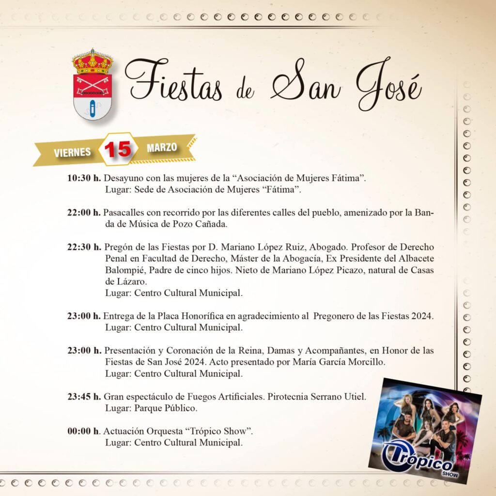 FIESTAS SAN JOSÉ 2024
