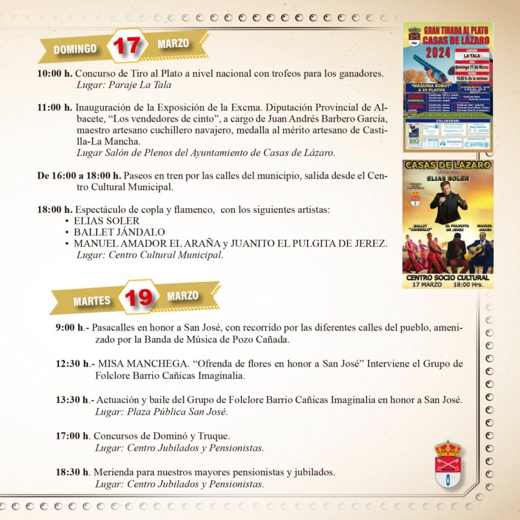 FIESTAS SAN JOSÉ 2024